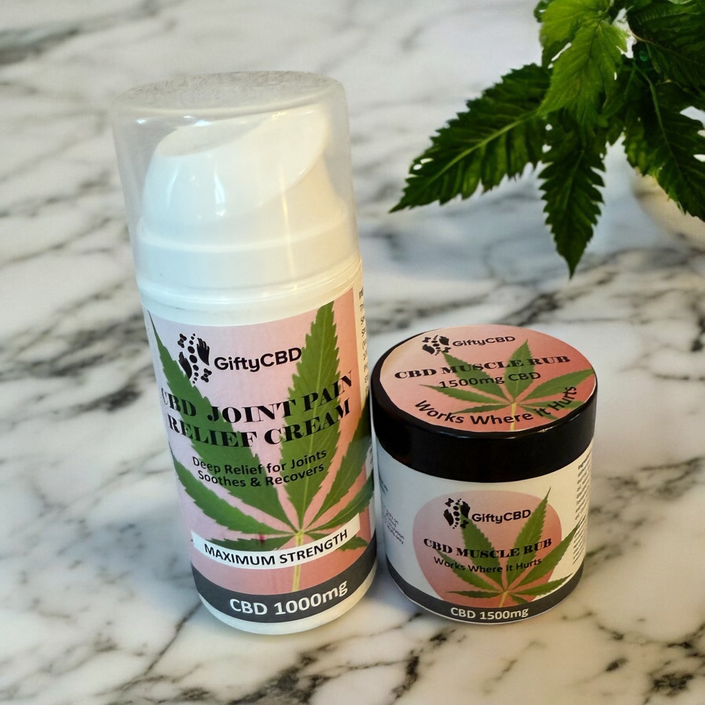 CBD MUSCLE RUB & CBD JOINT PAIN RELIEF CREAM | DUO PACK