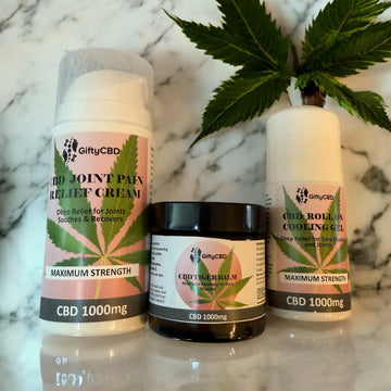 CBD TIGER BALM | CBD JOINT PAIN RELIEF CREAM | CBD ROLL ON COOLING GEL | TRIO PACK
